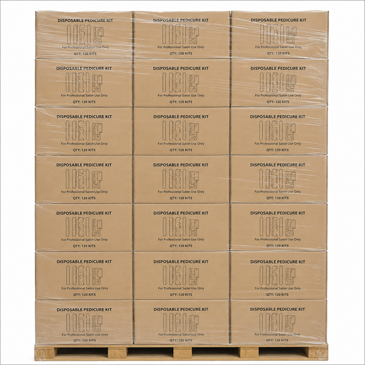 Kinggel Professional 4 PCS Disposable Pedicure Kit 400Pcs - Pallet 36 Case