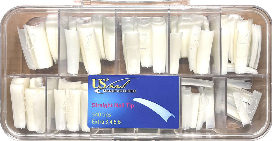 USN - Straight Natural Nail Tips Refill