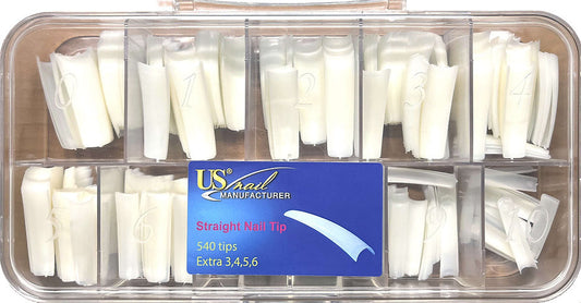 USN - Straight Natural Nail Tips Refill