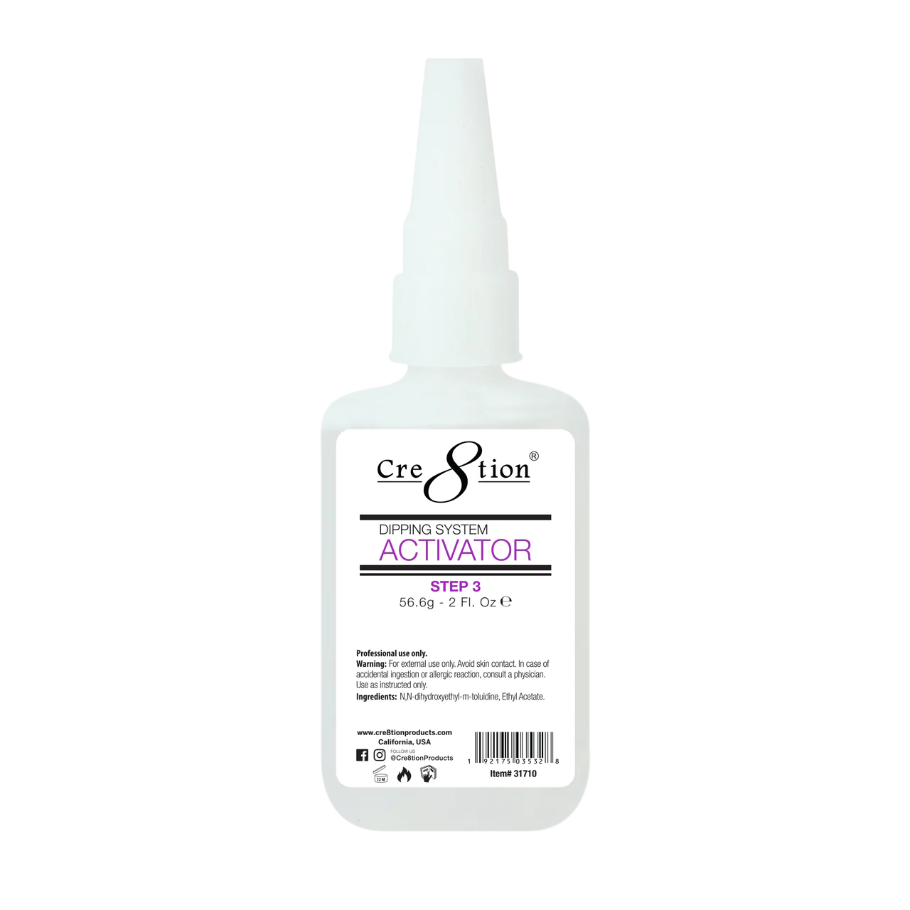 Cre8tion Dip Powder Refill 2oz - Step #3 ACTIVATOR