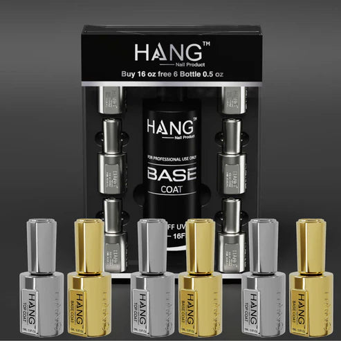 Base Coat Combo – 16oz with 6 Bottles + Extra 3 Duo Base & Top 0.5oz