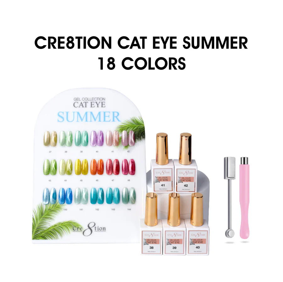 Cre8tion Cat Eye Kit - SUMMER (18 colors)