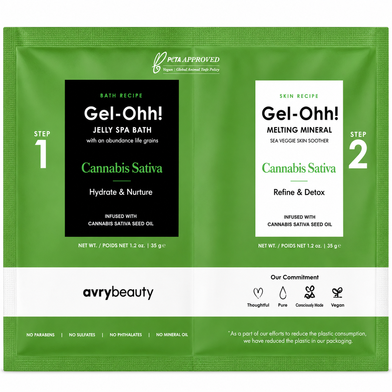 Gel-Ohh Jelly Spa Bath - Cannabis Sativa (Case 120Pcs)