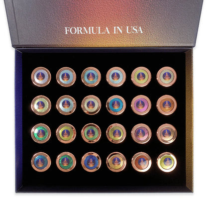 Cat Eye Chrome Powder Collection 2-in-1 – 24 Colors | Magnetic & Mirror Effect Nail Powder Set