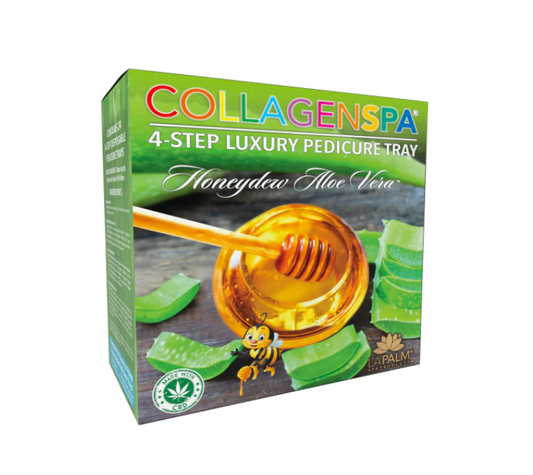 CollagenSpa 4 Step Pedi Tray Honeydew Aloe Vera