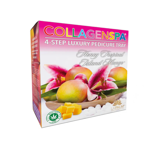 CollagenSpa 4 Step Pedi Tray Honey Tropical Island Mango