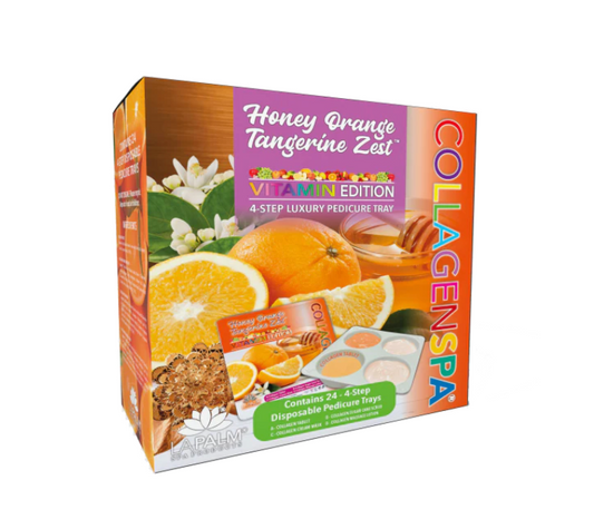 CollagenSpa 4 Step Pedi Tray Honey Orange Tangerine Zest