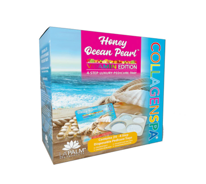 CollagenSpa 4 Step Pedi Tray Honey Ocean Pearl