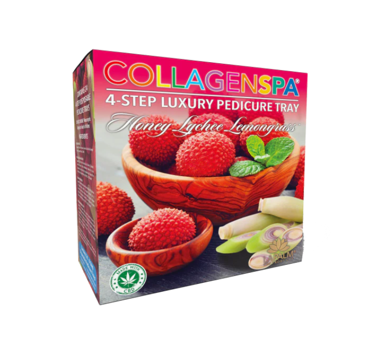 CollagenSpa 4 Step Pedi Tray Honey Lychee Lemongrass