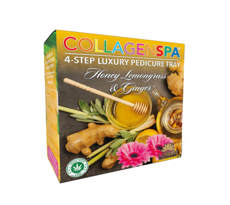 CollagenSpa 4 Step Pedi Tray Honey Lemongrass & Ginger