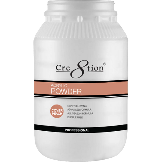 Cre8tion Acrylic Powder - COVER PEACH 5.5 lbs | Professional Nail Acrylic Powder for Salon