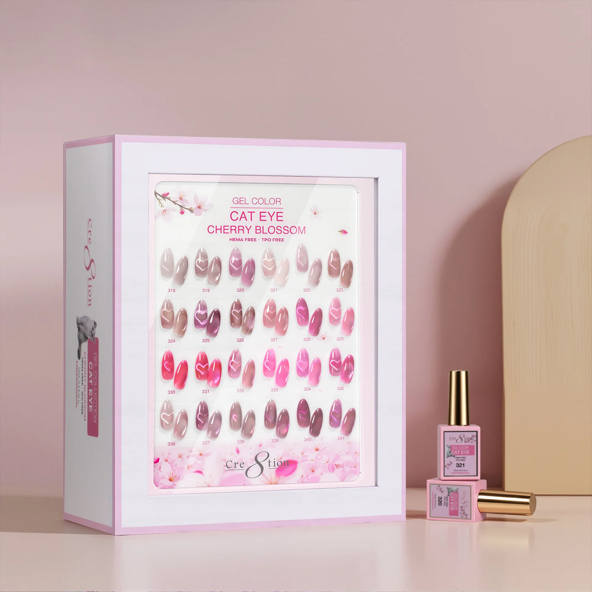 Cre8tion Cat Eye Cherry Blossom - 24 Colors
