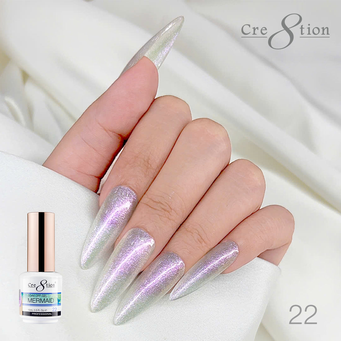 Cre8tion Mermaid Gel Polish - 22