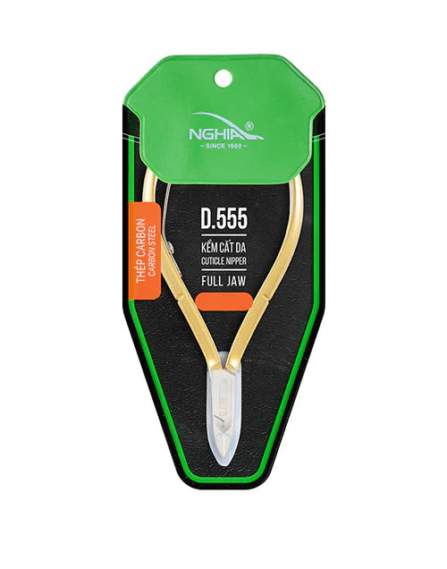 Nghia Professional Export Steel Cuticle Nippers - Jaw 16 Full Jaw