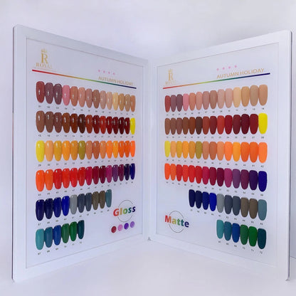 Royal Autumn Gel Polish Set – 72 Colors | Professional Fall Nail Gel Collection
