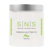 SNS Dipping Powder, 03, WHITE GLITTER F3, 16oz