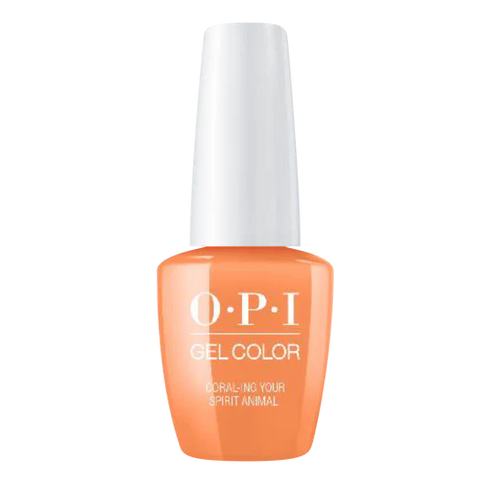 OPI GelColor, Mexico City - Spring 2020 Collection, M88, Coral-ing Your Spirit Animal (Available 3 IN 1), 0.5oz