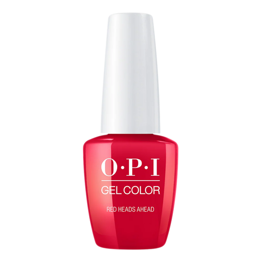 OPI Gelcolor, Scotland Fall 2019 Collection, U13, Red Heads Ahead (Available 3 IN 1), 0.5oz