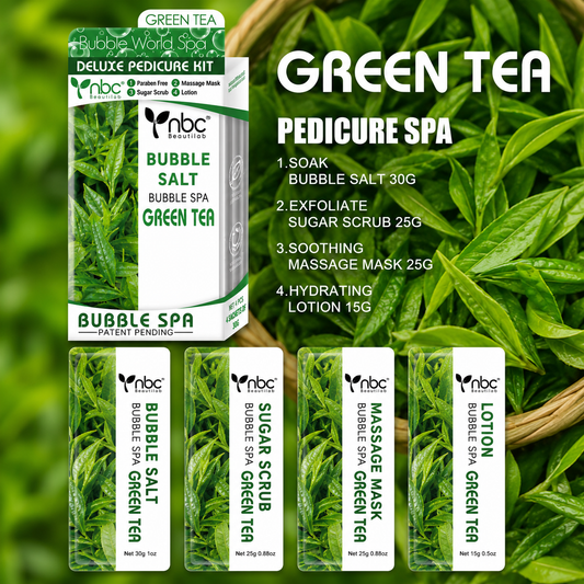 NBC Bubble World Spa 4 Steps – Green Tea (Case 50 Set)