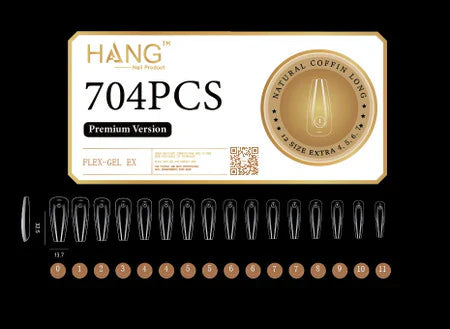 HANG TIP FLEX-GEL EX - COFFIN LONG