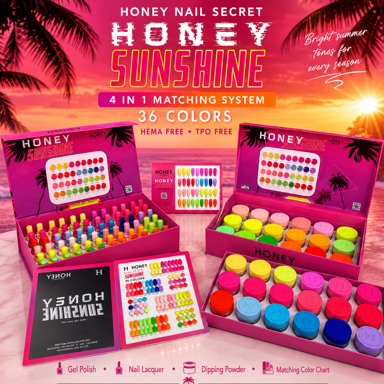 Honey Four Seasons Collection 144 Colors 4in1