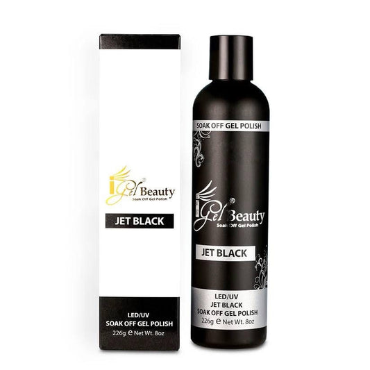 iGel Jet Black 8oz Refill - Buy 1 Get 12 Size 0.5oz Free