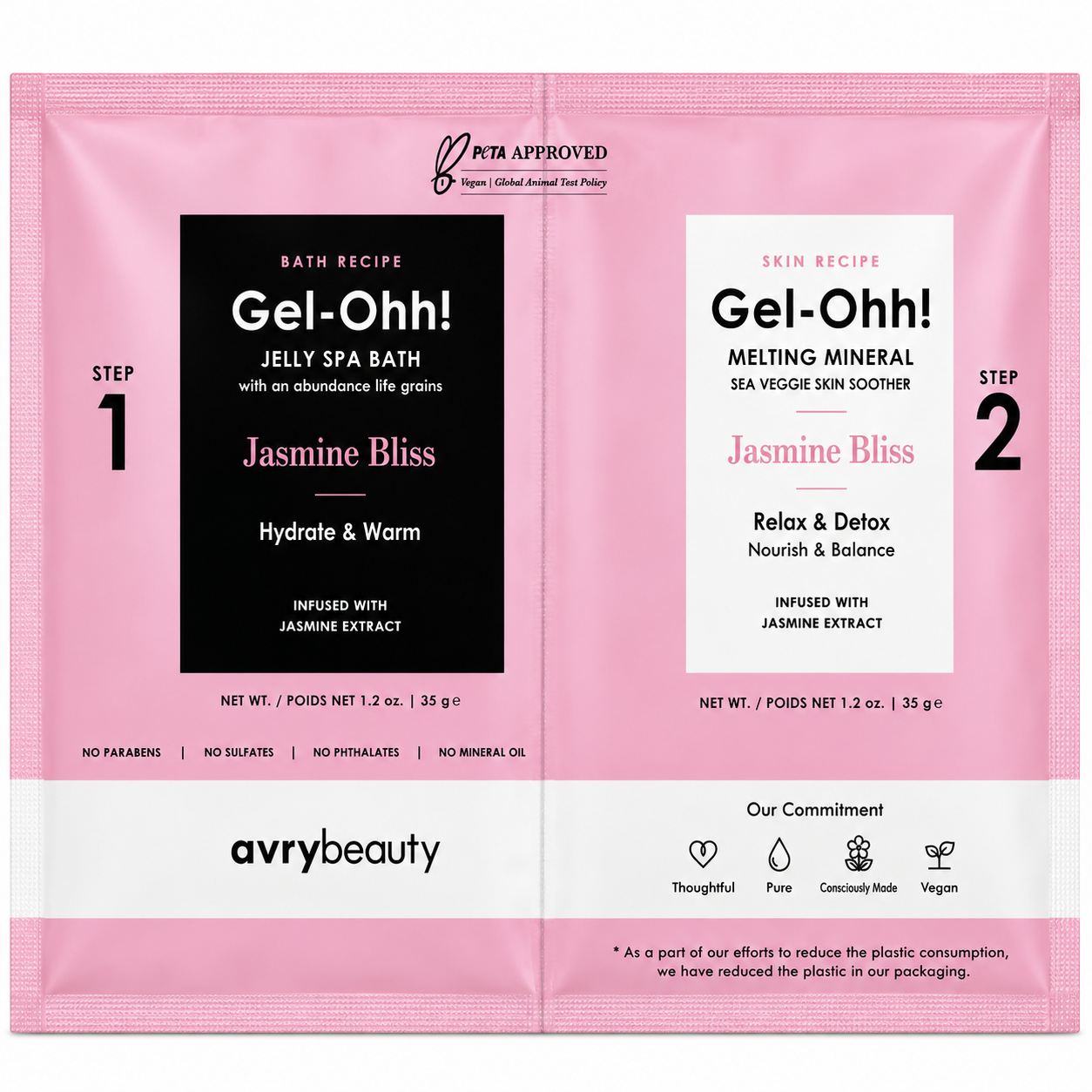 Gel-Ohh Jelly Spa Bath - Jasmine Bliss (Case 120Pcs)