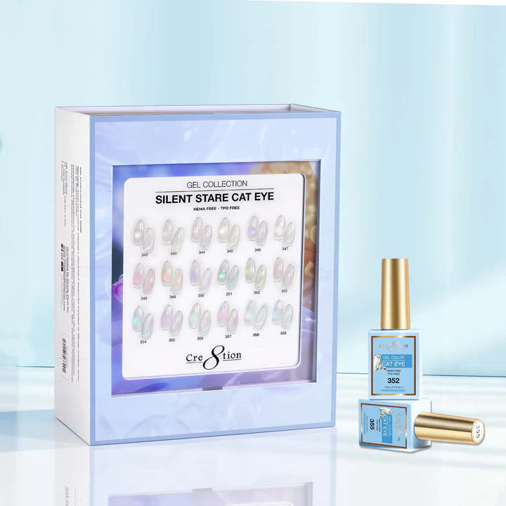 Cre8tion Cat Eye Kit - SILENT STARE (18 Colors) Collection