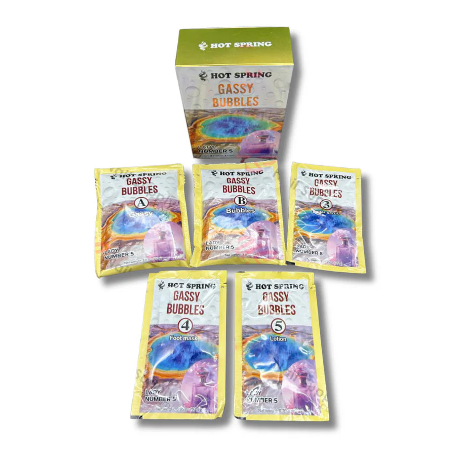 Hot Spring Lady No.5 5-Step Spa Pedicure Kit – Case 40 Boxes