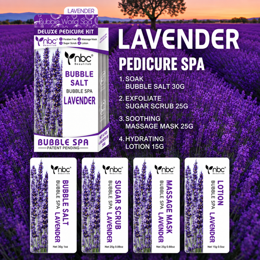 NBC Bubble World Spa 4 Steps – Lavender (Case 50 Set)