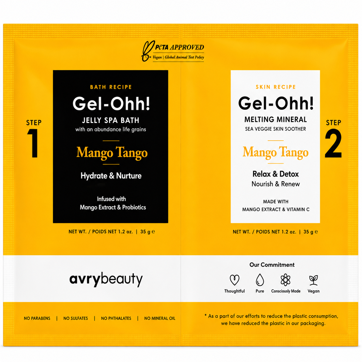 Gel-Ohh Jelly Spa Bath - Mango Tango (Case 120Pcs)