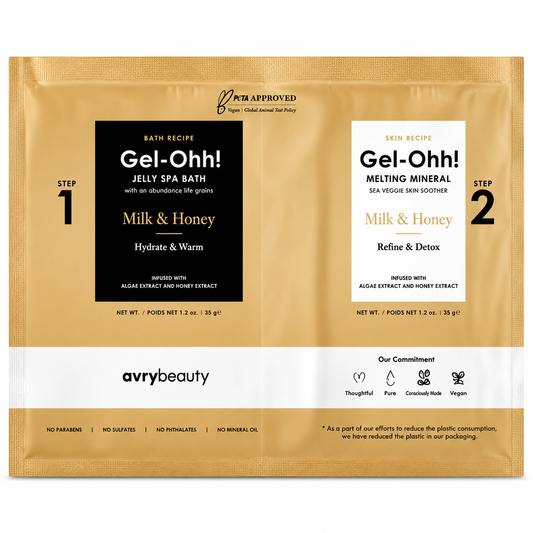 Gel-Ohh Jelly Spa Bath - Milk & Honey (Case 120Pcs)