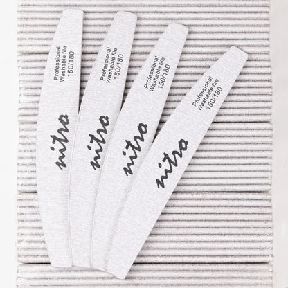 Nitro Nail File - Half Moon - 150/180 (Case 30 pack)
