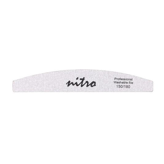 Nitro Nail File - Half Moon - 150/180 (Case 30 pack)