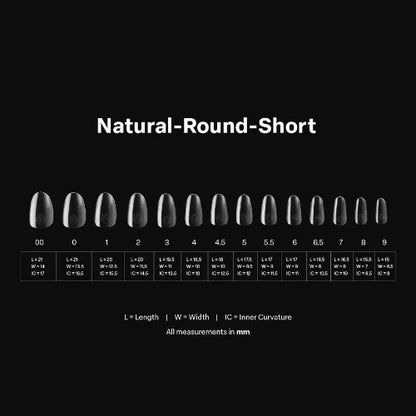 Apres Gel-X Tips 2.0 - NATURAL Round 600pcs