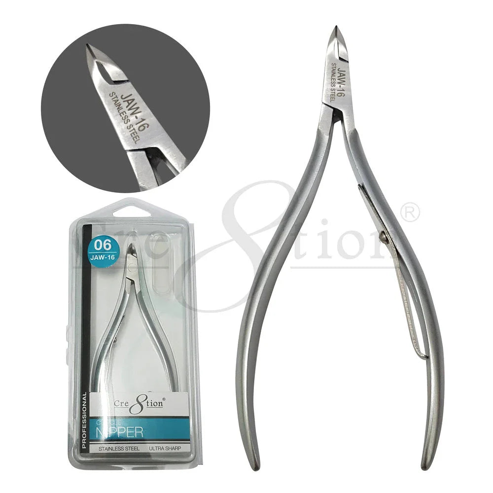 Cre8tion Stainless Steel Cuticle Nipper 06, Size 14