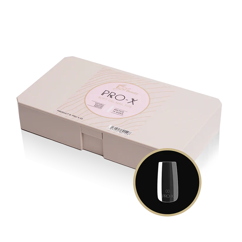 iGel PRO-X Soft Gel Nail Tips 03, Natural Square Medium
