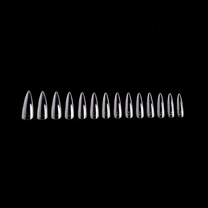 iGel PRO-X Soft Gel Nail Tips 09, Natural Stiletto Long