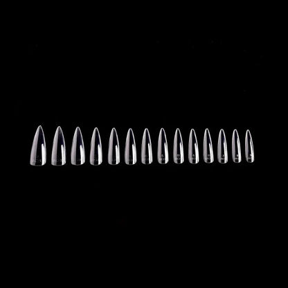 iGel PRO-X Soft Gel Nail Tips 09, Natural Stiletto Long