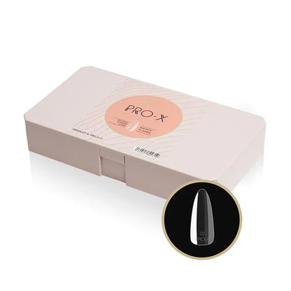 iGel PRO-X Soft Gel Nail Tips 21, Natural Almond Long