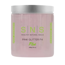 SNS Dipping Powder, 10, NATURAL PINK GLITTER F4, 16oz