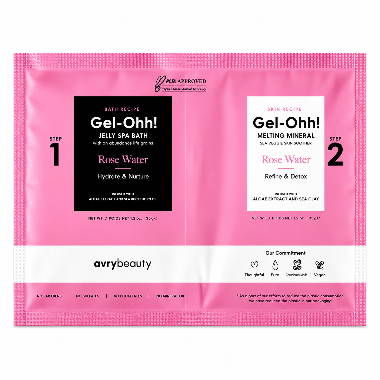 Gel-Ohh Jelly Spa Bath - Rose Water (Case 120Pcs)