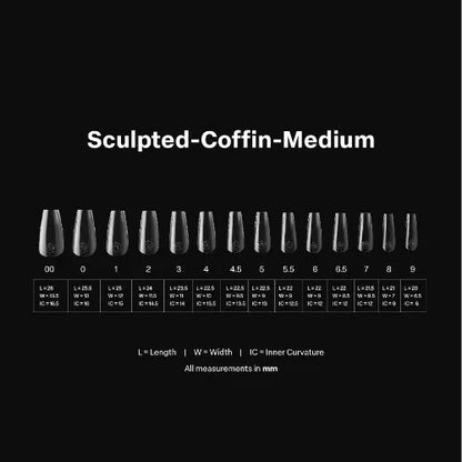 Apres Gel-X Tips 2.0 - SCULPTED Coffin 600pcs