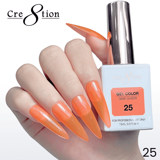 Cre8tion Hema Free Semi-Sheer 0.5oz - Coral Series 25