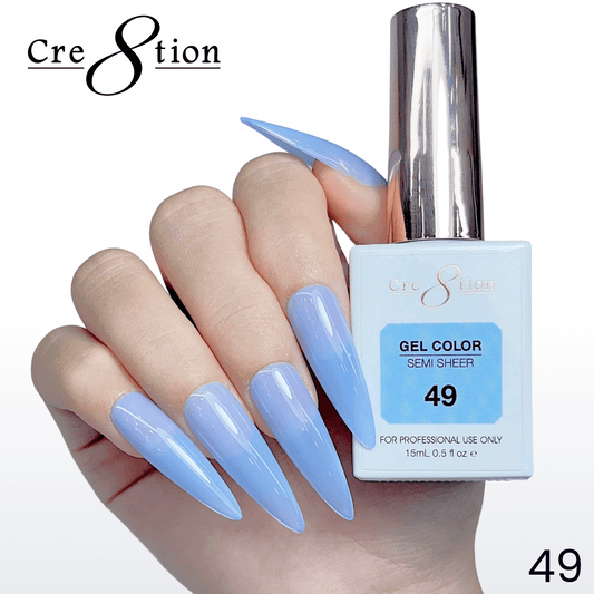 Cre8tion Hema Free Semi-Sheer 0.5oz - Mint Sky Series 49