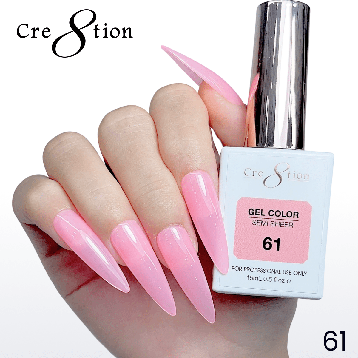 Cre8tion Hema Free Semi-Sheer 0.5oz - Neon Series 61