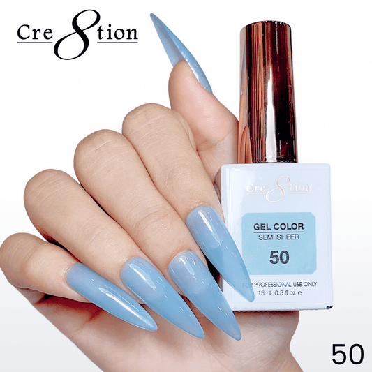 Cre8tion Hema Free Semi-Sheer 0.5oz - Mint Sky Series 50