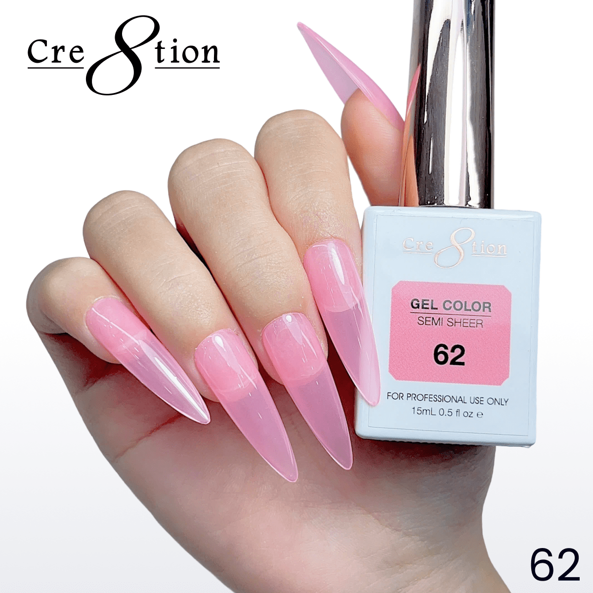 Cre8tion Hema Free Semi-Sheer 0.5oz - Neon Series 62