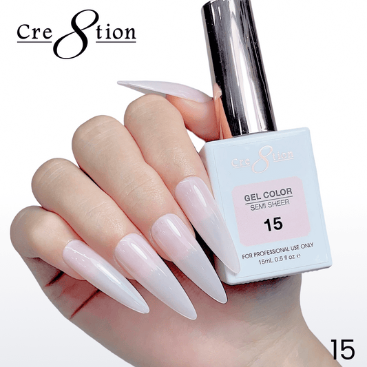 Cre8tion Hema Free Semi-Sheer 0.5oz - Pink Series 15