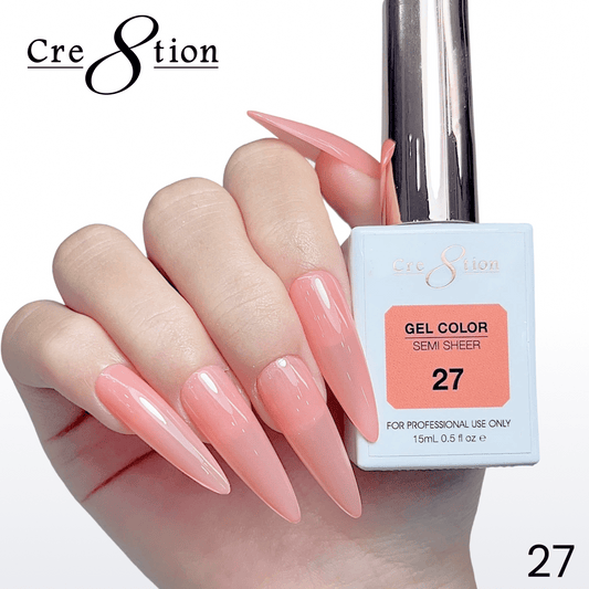 Cre8tion Hema Free Semi-Sheer 0.5oz - Coral Series 27